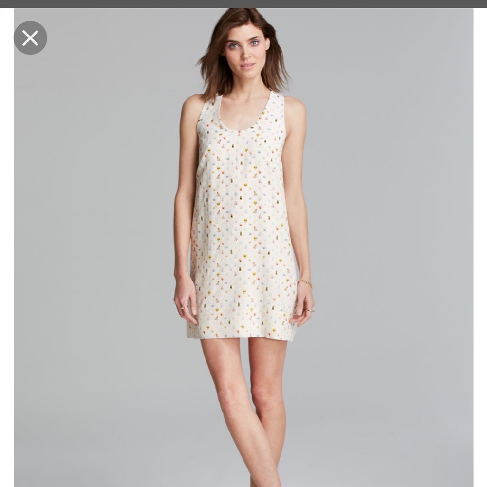 Joie silk razor back dress